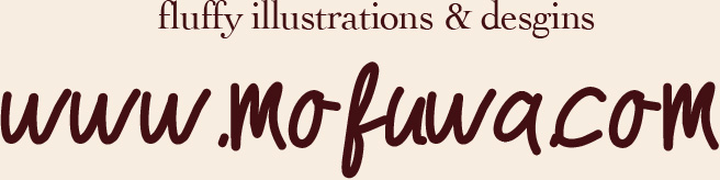 fluffy illustrations & designs www.mofuwa.com